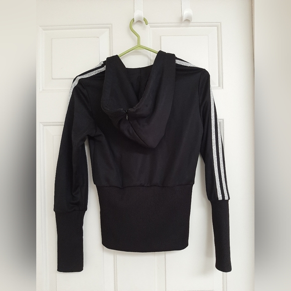 2000s Womens ADIDAS full zip v-neck jacket - Picture 2 of 10